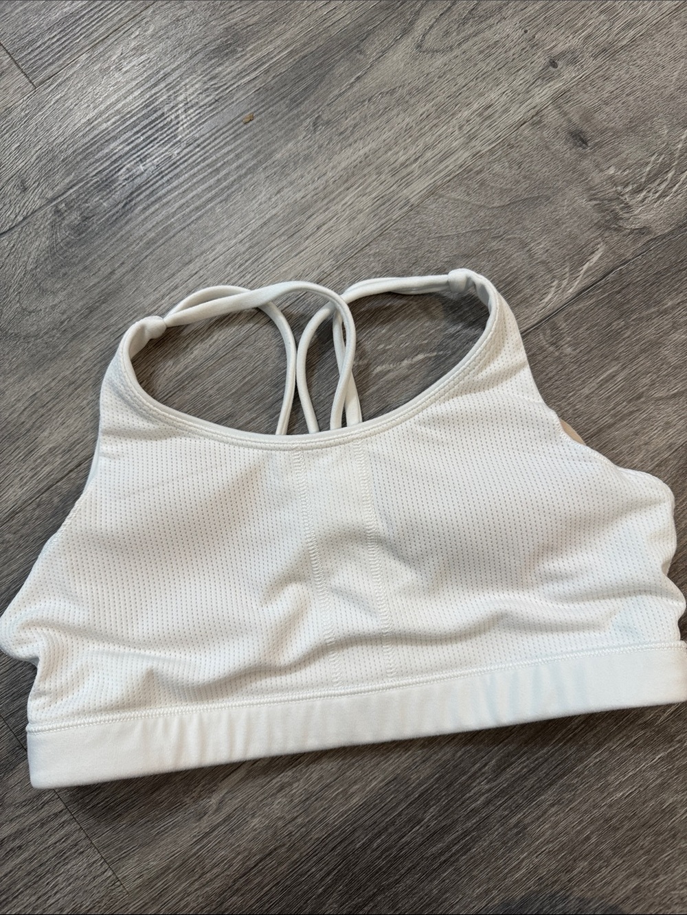 Athleta Girl Upbeat 2.0 Sports Bra White Size XL / 14 - Picture 3 of 7